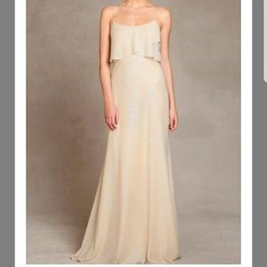 Jenny yoo Blake gold sequin dress